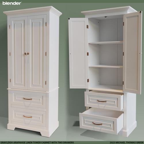 Grayleigh Arapahoe Tower Cabinet with Two Drawers preview image